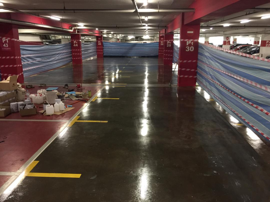 Lantai Epoksi — Epoxy flooring Tesco Kepong (gambar 2)